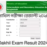 ২০২৪ সালের দাখিল পরীক্ষার ফলাফল