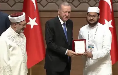 Hafez Muaz Mahmud became the first in the Hifz competition in Turkey again