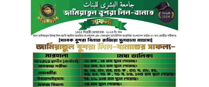 জামিয়াতুল বুশরা লিল-বানাত